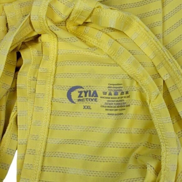 ZYIA Lemon Nimbus Split Back Tank XXL Activewear - Picture 12 of 16